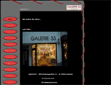 Tablet Screenshot of galerie33-aachen.com